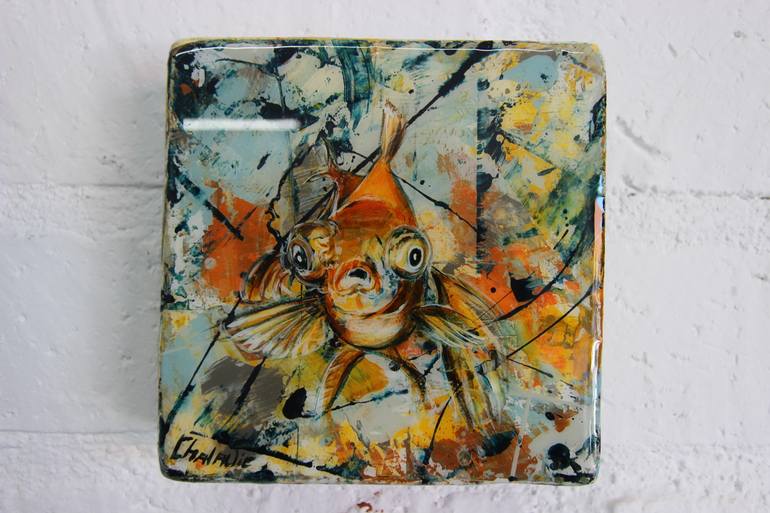 Original Abstract Animal Painting by Chalavie V