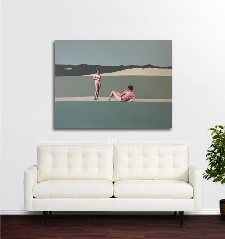 Original Art Deco People Painting by Chalavie V