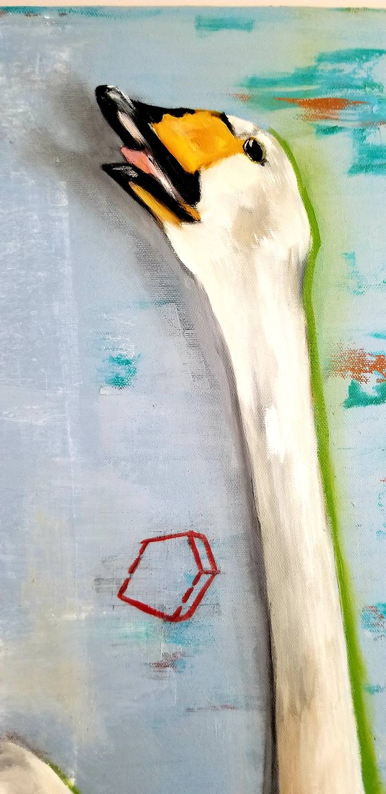 Original Conceptual Animal Painting by Lorna Scheepers