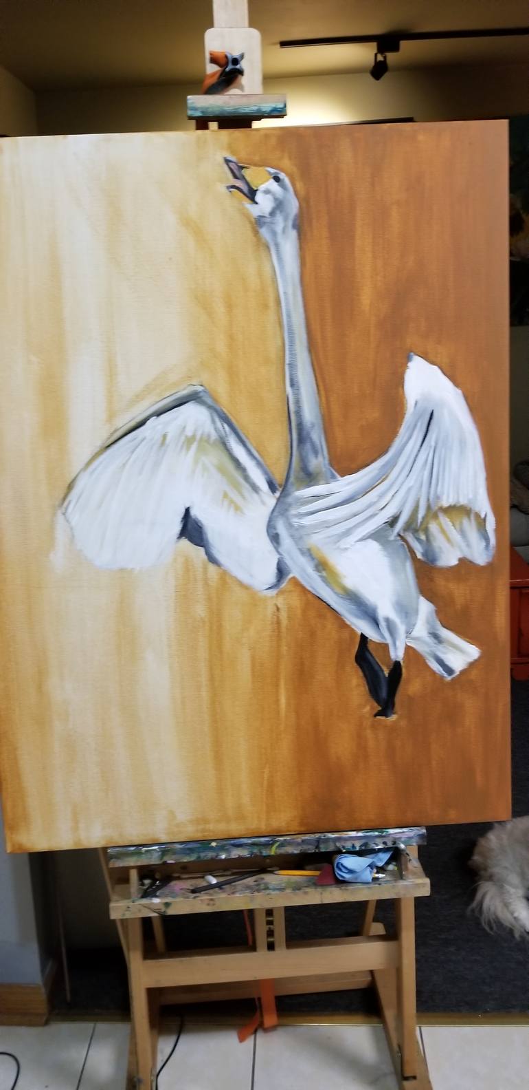 Original Conceptual Animal Painting by Lorna Scheepers