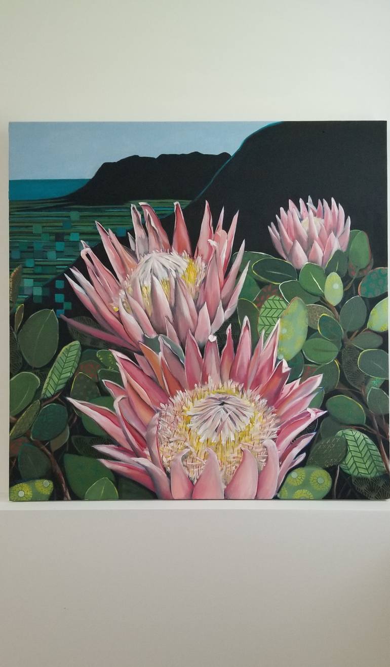 Original Contemporary Botanic Painting by Lorna Scheepers
