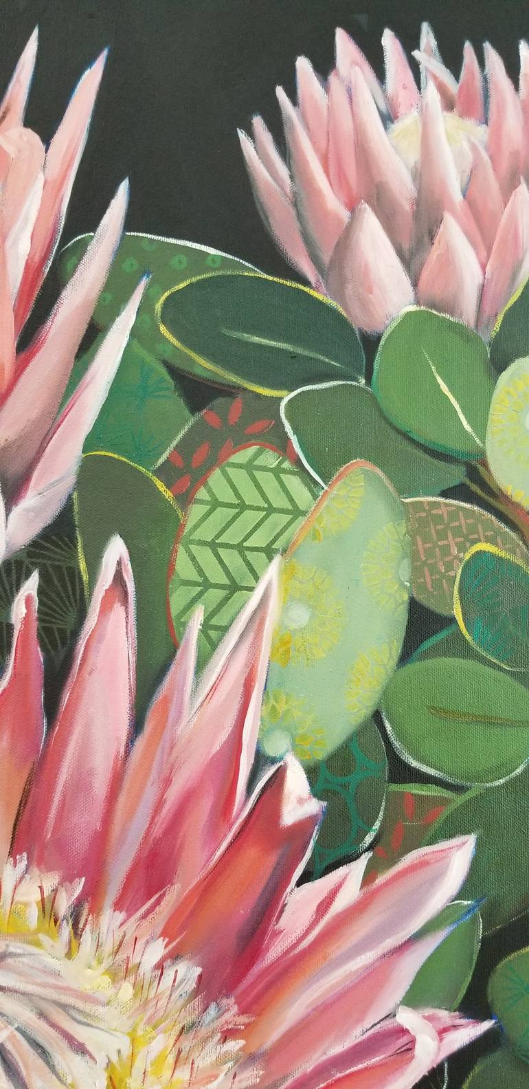 Original Contemporary Botanic Painting by Lorna Scheepers