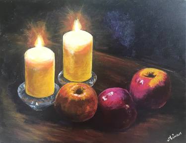 candles and apples thumb