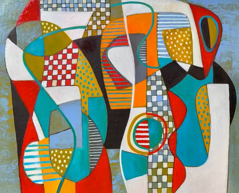 Original Abstract Painting by Irina Kolesnikova | Abstract Art on Canvas | in the dance of forms and colors
