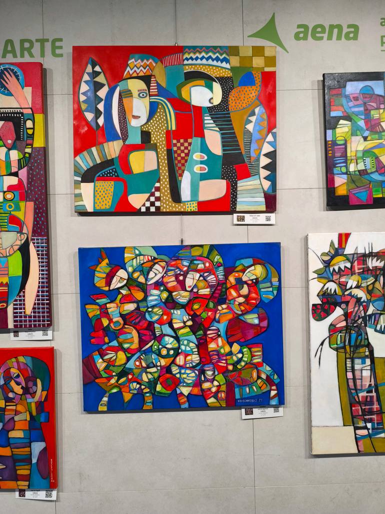 Original Abstract Expressionism Abstract Painting by Irina Kolesnikova