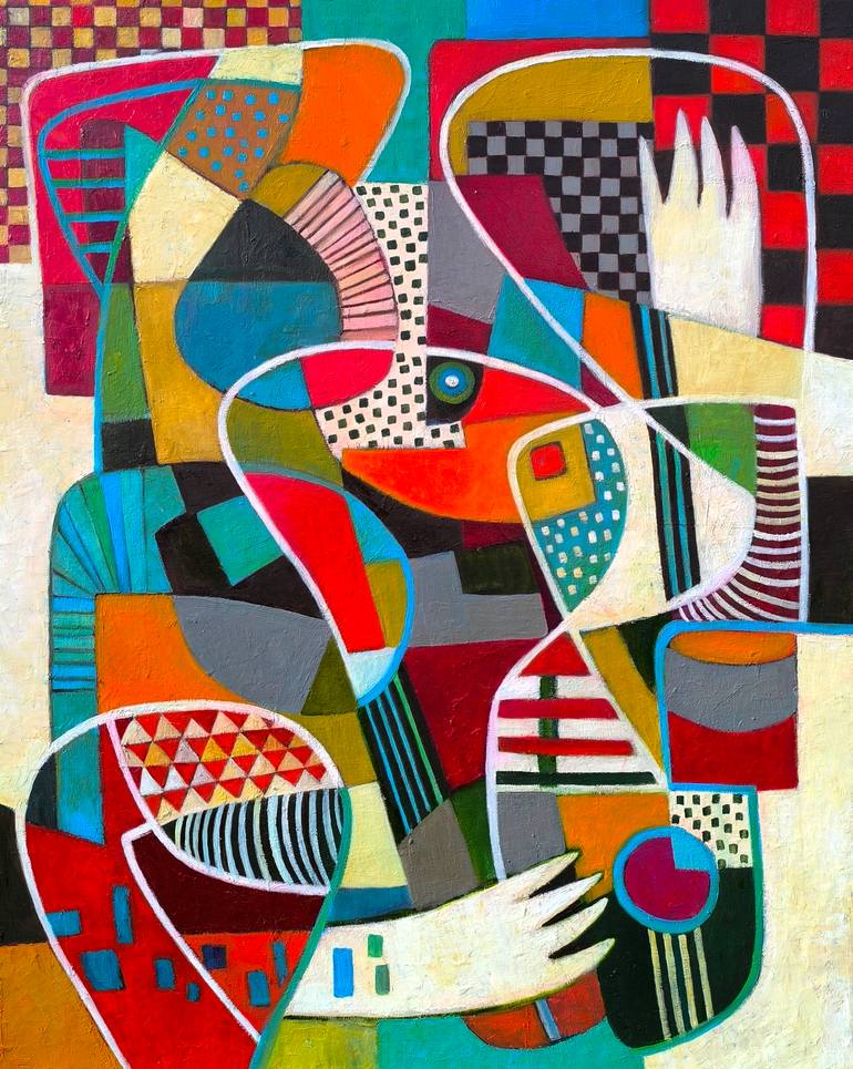 Original Abstract Painting by Irina Kolesnikova | Abstract Art on Canvas | Sleep architecture