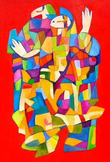 Original Cubism Abstract Paintings by Irina Kolesnikova