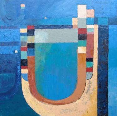 Original Cubism Abstract Paintings by Patricia Colyer