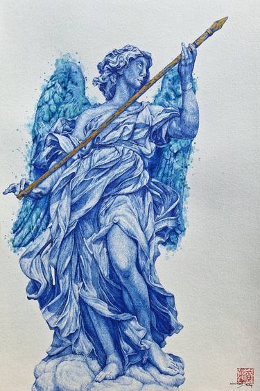Original Figurative Religion Mixed Media by Edwin Darwin