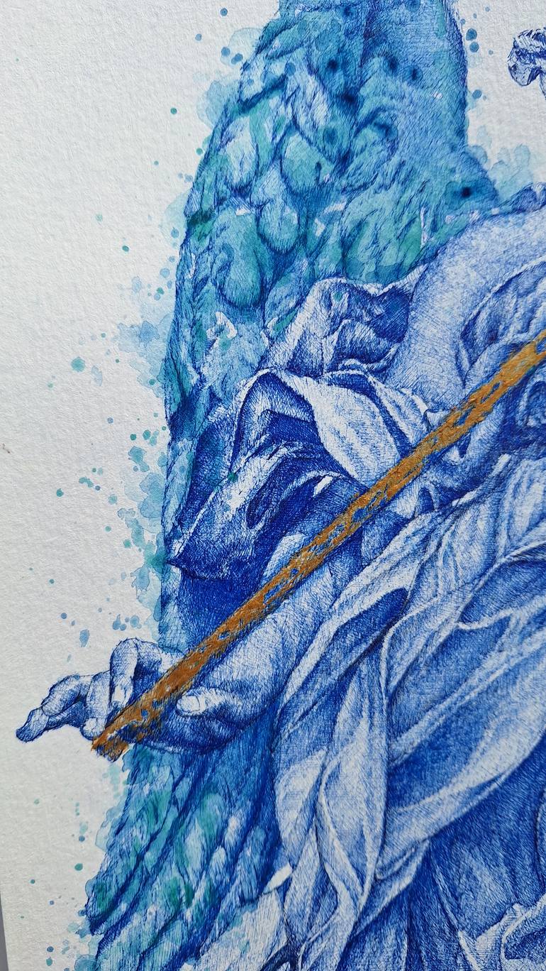 Original Figurative Religion Mixed Media by Edwin Darwin