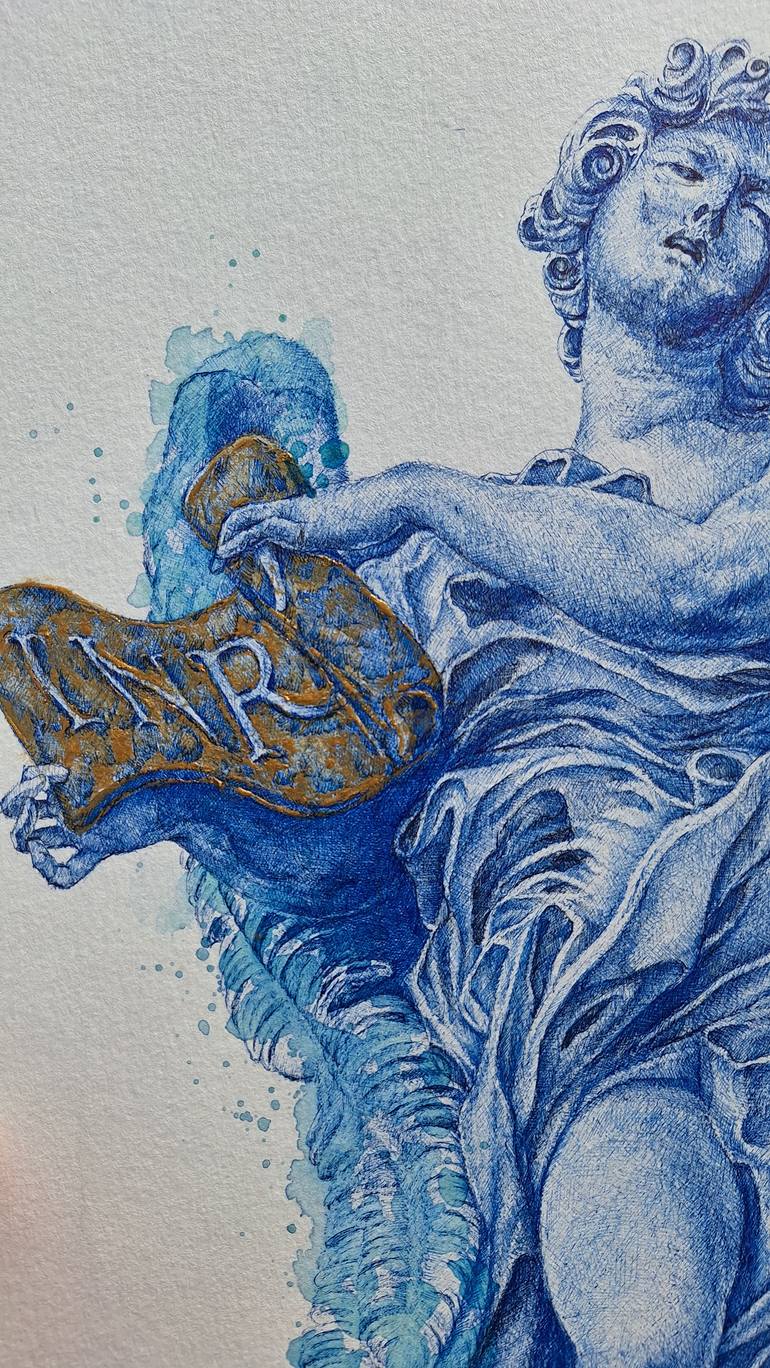 Original Figurative Religion Mixed Media by Edwin Darwin