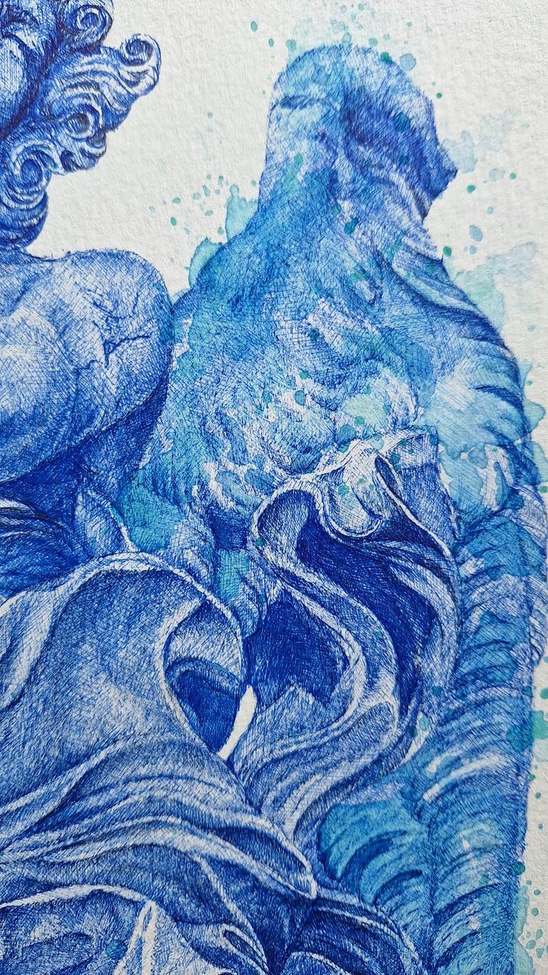Original Figurative Religion Mixed Media by Edwin Darwin