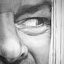 This portrait was done with charcoal and pencil on A3 paper (29.7×42)cm.

Inspired by Jack Nicholson in The Shining movie. His psycho facial expression in this movie is really iconic.

This artwork will be shipped rolled, securely inside a shipping tube.