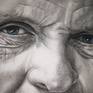 This portrait was done with charcoal and pencil on A3 paper (29.7×42)cm. I used blue color charcoal for the eyes.

Inspired by Anthony Hopkins. Love all the characters that he played in every single movie of his. My favorite one is the Hannibal character.

This artwork will be shipped rolled, securely inside a shipping tube.