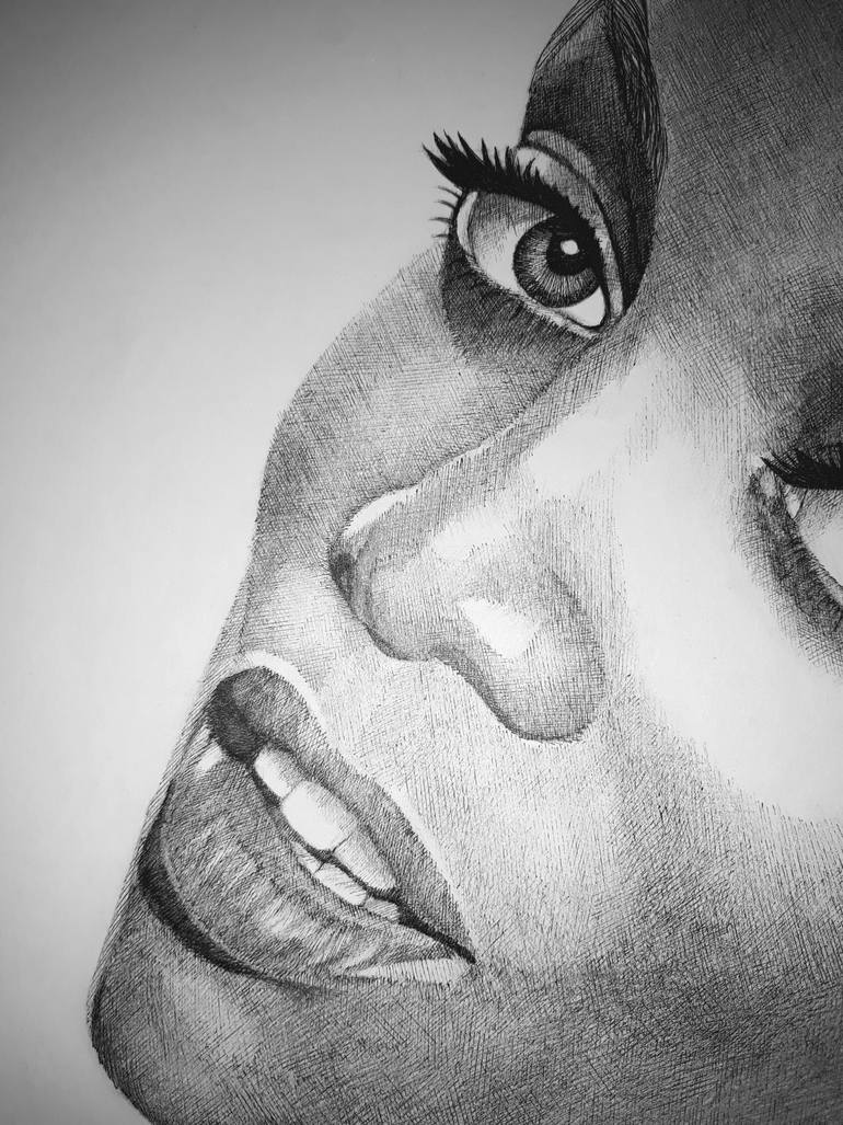 Original Other People Drawing by Edwin Darwin