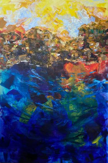 Original Expressionism Landscape Paintings by Michelle Boerio