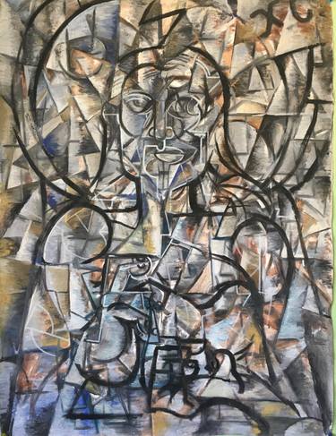 Original Cubism Abstract Paintings by Ojay Tambio