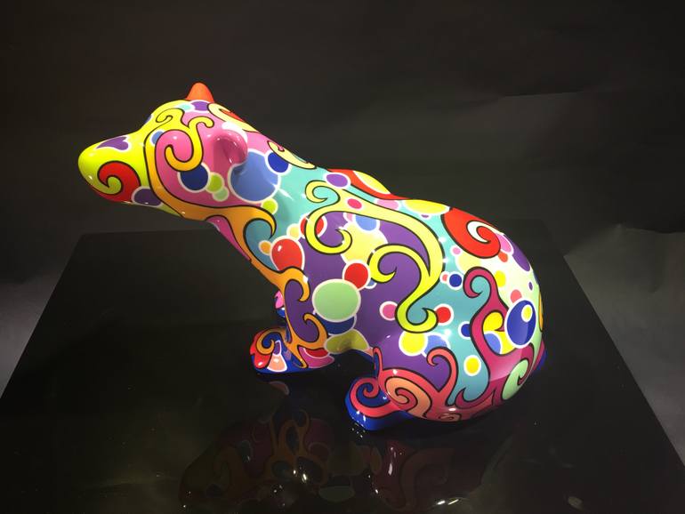 Original Pop Art Animal Sculpture by Arnaud Nazare-Aga