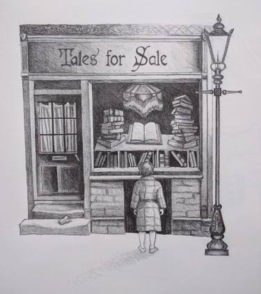 Original Fine Art Cities Drawing by Helen Withington