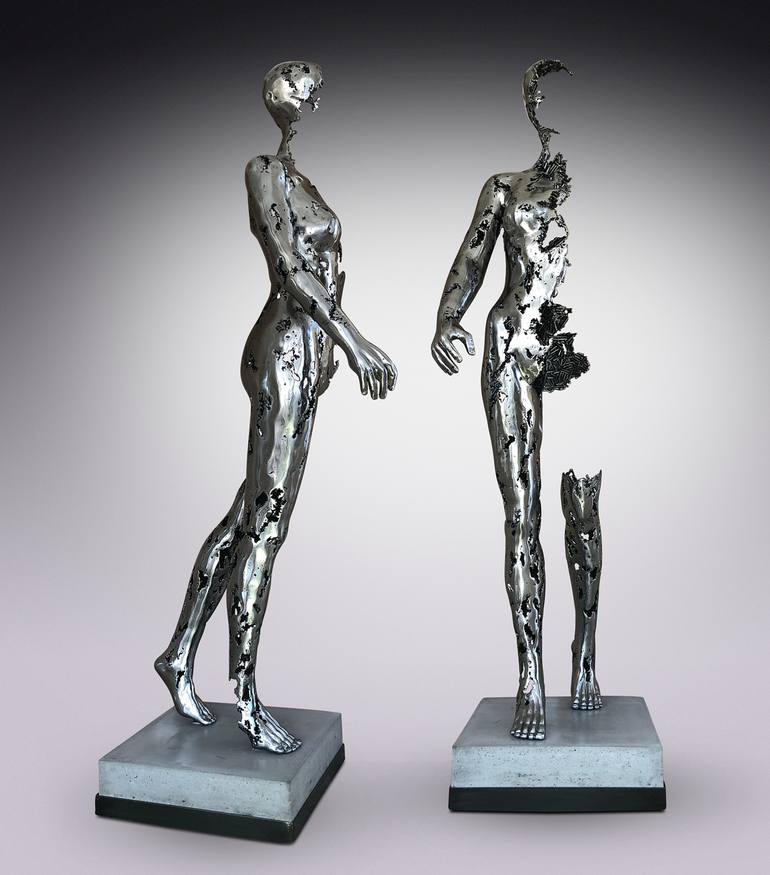 Original Figurative People Sculpture by Breezy Anderson