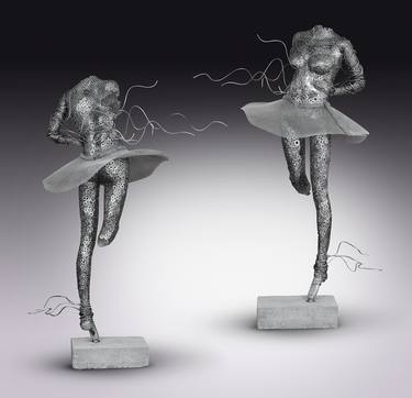 Original Figurative People Sculpture by Breezy Anderson