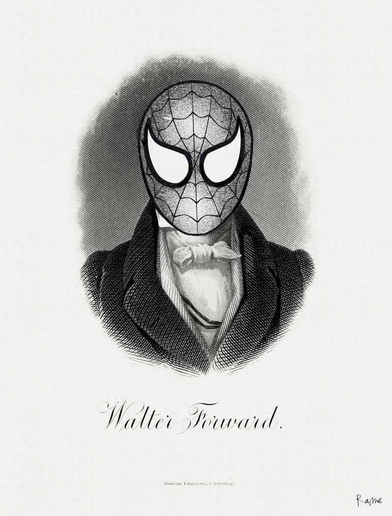 victorian spiderman limited edition 1 of 10 printmaking by rame artist studio saatchi art