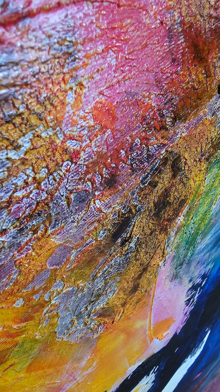 Original Abstract Expressionism Abstract Painting by Ionescu Eugen