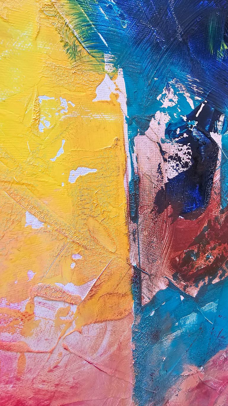 Original Abstract Expressionism Abstract Painting by Ionescu Eugen