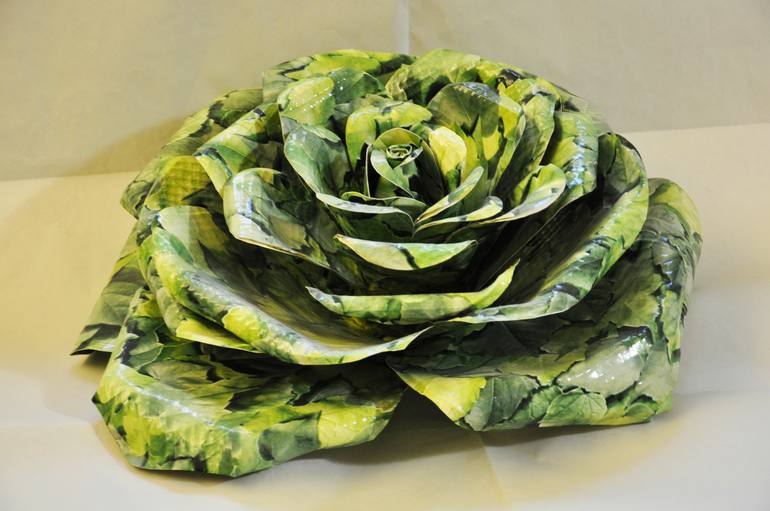 Original Pop Art Floral Sculpture by Saro Brancato