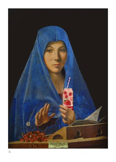 "Madonna of the strawmberries (Tribute to Antonello da Messina)" thumb
