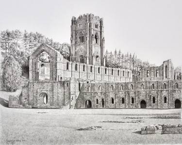 Original Realism Architecture Drawings by Ron Logan