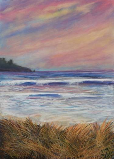 Print of Seascape Drawings by Vicky Sargent