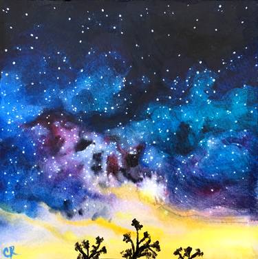 Print of Outer Space Paintings by Cathy Rowe