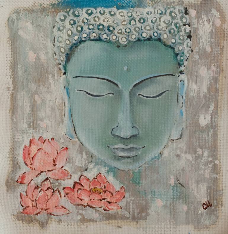 Buddha Painting by OLMA Olesya Mamonova | Saatchi Art