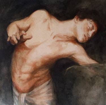 Print of Realism Men Paintings by mythological art