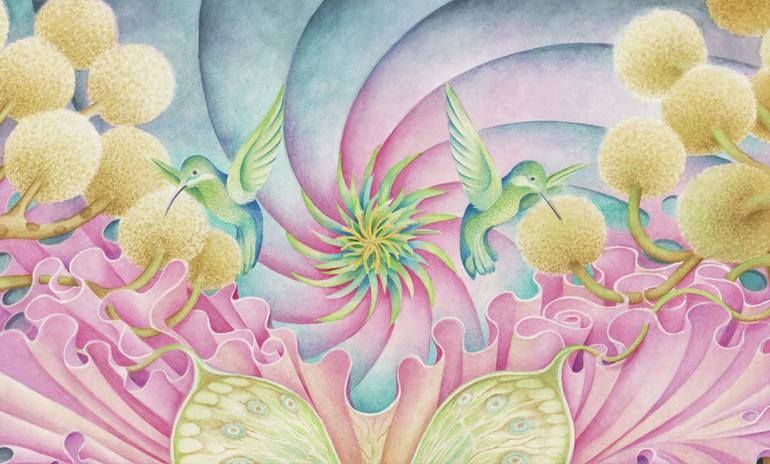Original Conceptual Nature Painting by Lorraine Sadler