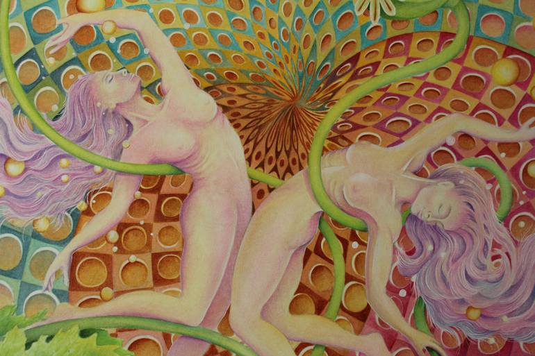 Original Conceptual Women Painting by Lorraine Sadler