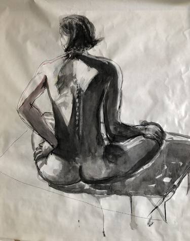 Original Figurative Body Drawings by Jane Bassman