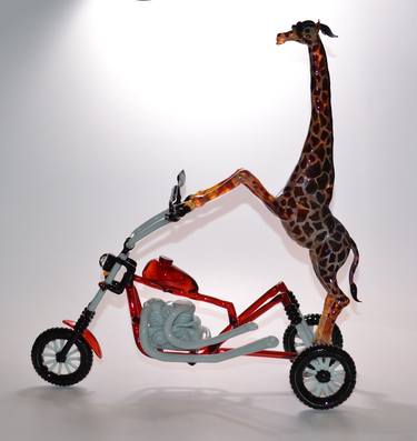 Giraffe Motobiker thumb
