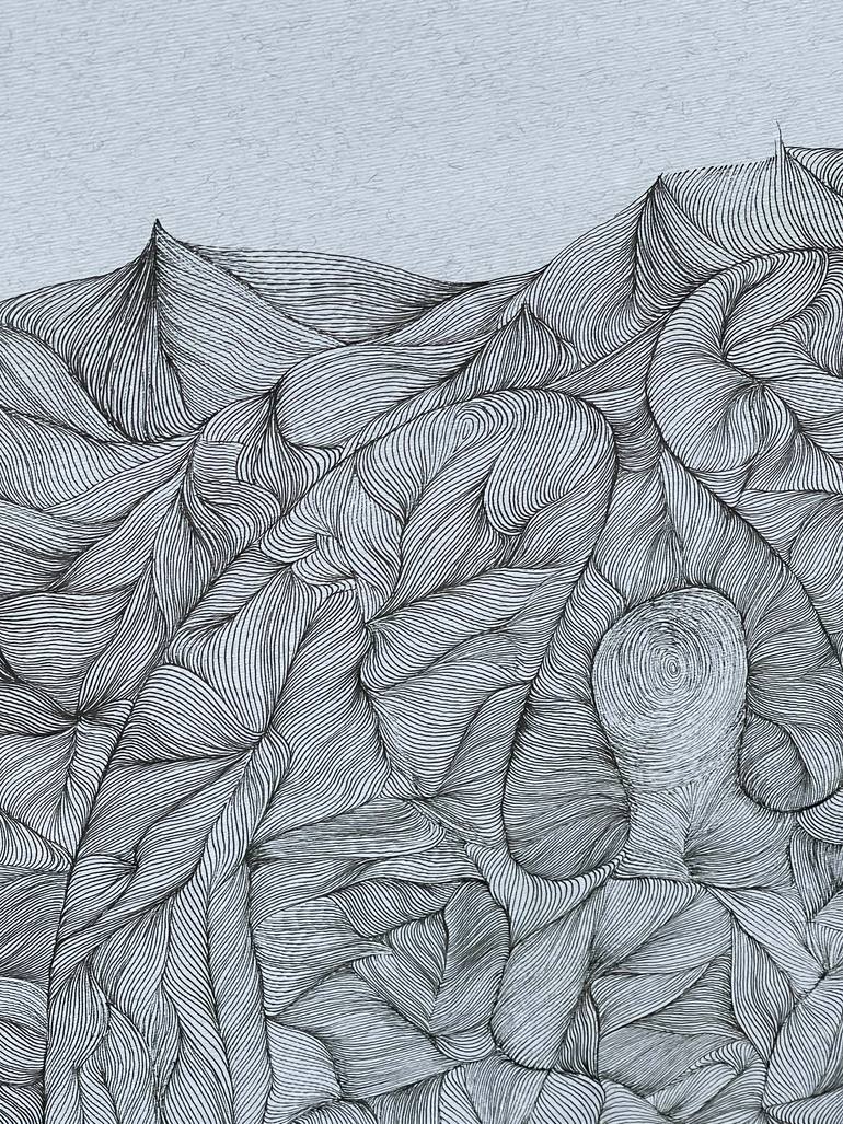 Original Abstract Religion Drawing by Aleksandra Bulgakova