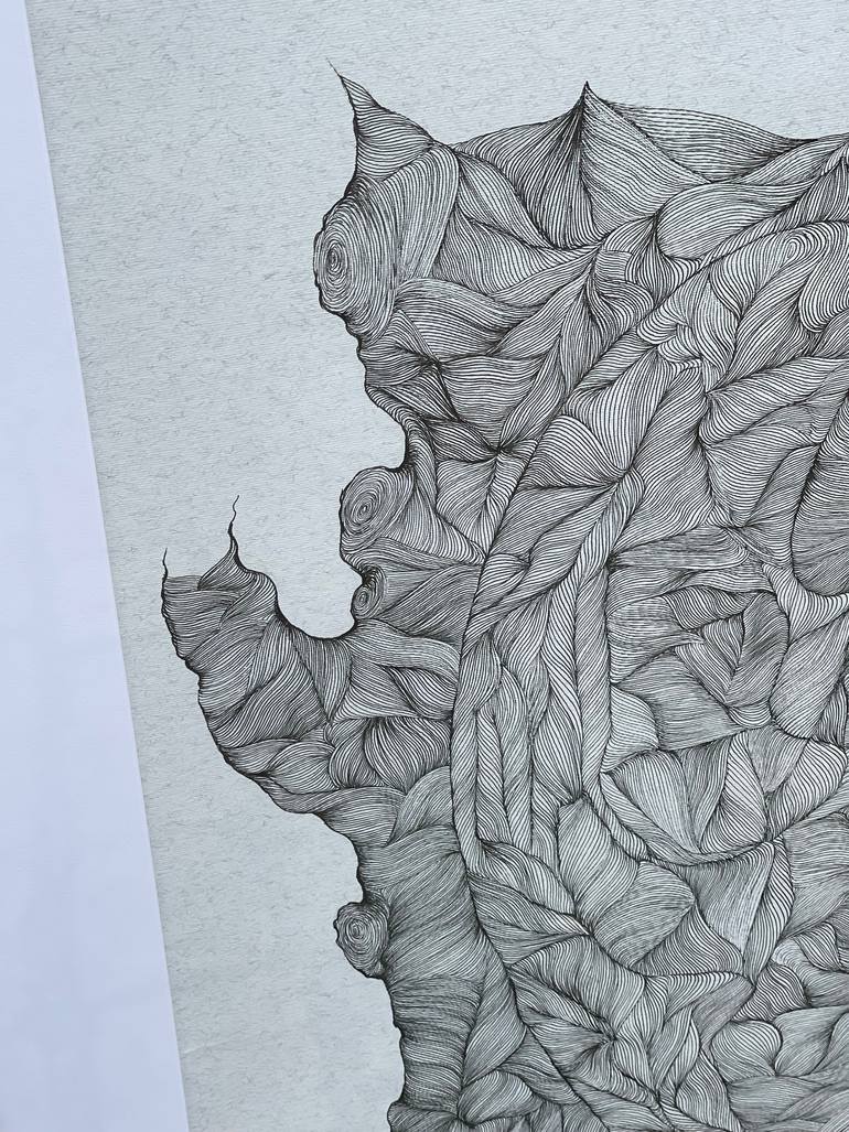 Original Abstract Religion Drawing by Aleksandra Bulgakova