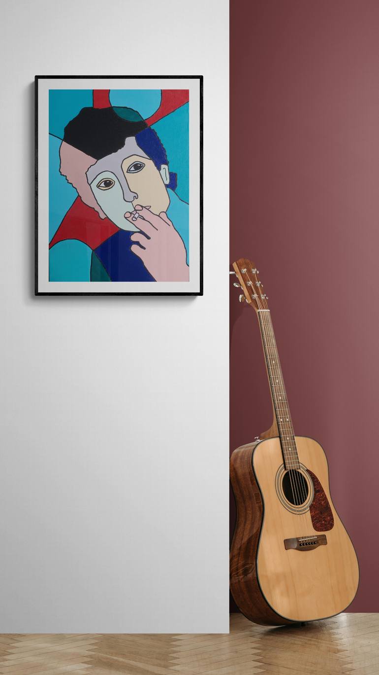 Original Figurative Abstract Painting by Anders Olow