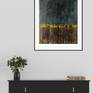 Framed print of painting as it might look in a room.