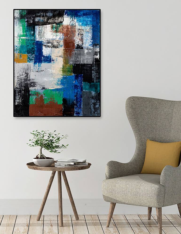 Original Abstract Painting by Anders Olow