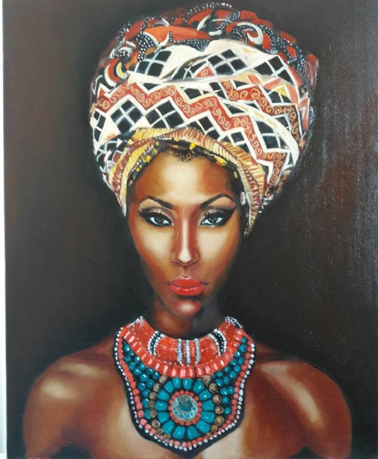 Mulatto with a character... Painting by Nadya Usata | Saatchi Art