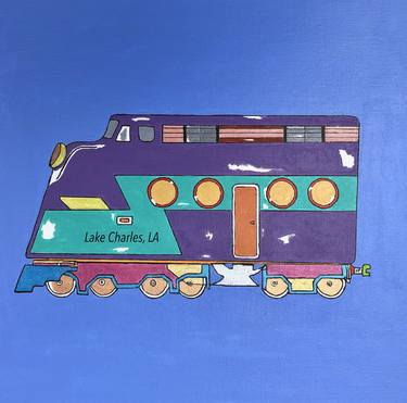 Print of Pop Art Train Paintings by John McCabe