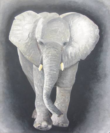 Original Figurative Animal Paintings by Olena Krylova