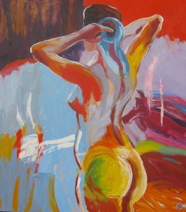Original Expressionism Nude Paintings by Olena Krylova
