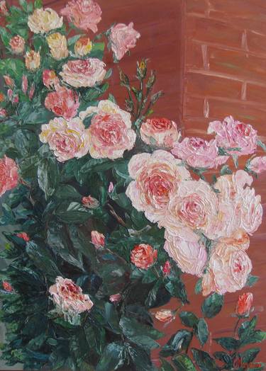 Original Color Field Painting Floral Paintings by Olena Krylova