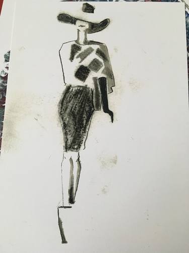 Original Art Deco Women Drawings by Johanna Mårtensson Karlsson